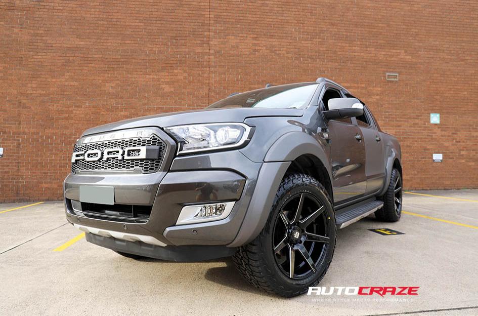 FORD RANGER AVALANCHE GLOSS BLACK MILLED ACCENTS